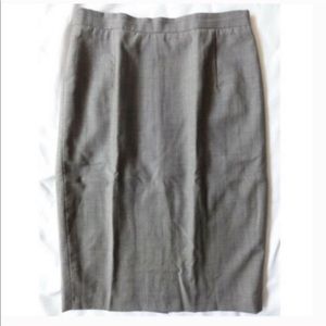 CERRUTI 1881 wool pencil skirt gray lined